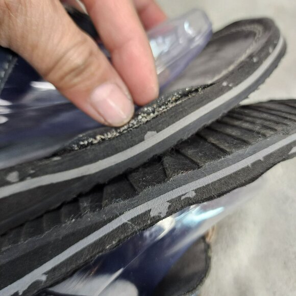 Clarks Shoes Mens Size 11 Gray Slip On Flip Flop Thong Sandals - Picture 6 of 9